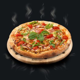 Okrągła drewniana deska do pizzy – praktyczna deska do krojenia i podawania pizzy w domu