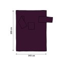 Kocyk szlafrok z rękawami 205 x 145 cm – wymiary dużego koca polarowego oversize