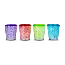 Zestaw kolorowych kieliszków do shotów – szklanki do wódki i drinków w czterech kolorach