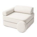 Beżowa sofa piankowa modułowa dla dzieci Pocket Seat