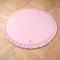 Okrągła mata 100 cm do zabawy Velvet - pudrowy róż
