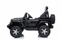 Jeep Rubicon na akumulator dla dzieci, czarny samochód terenowy 4x4