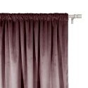 Elegancka zasłona velvet w kolorze pudrowego różu na taśmie marszczącej
