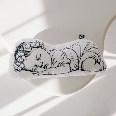 poduszka newborn metryczka dziecka personalizowana dziewczynka