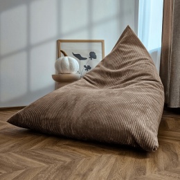 Brązowa pufa worek MANCHESTER LN17 sztruksowa beanbag do salonu i pokoju dziecka