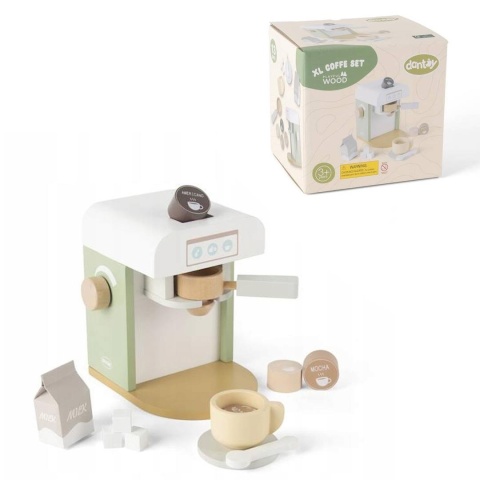 Drewniany ekspres do kawy Montessori do zabawy w kawiarnie