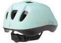 Miętowy kask dziecięcy Bobike GO z regulacją Easy-Lock widok z tyłu