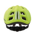 Przedni widok kasku dziecięcego BOBIKE Neon Yellow z otworami wentylacyjnymi