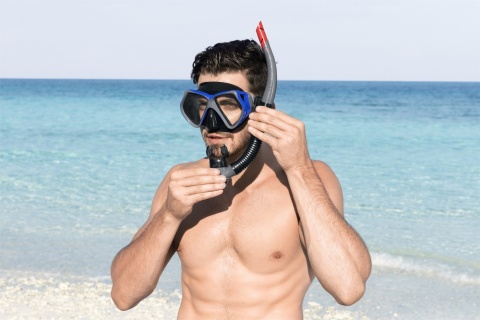 Maska do nurkowania z fajką Bestway Dominator Pro do snorkelingu