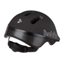 Czarny kask rowerowy dziecięcy Bobike GO z systemem regulacji Easy-Lock i otworami wentylacyjnymi