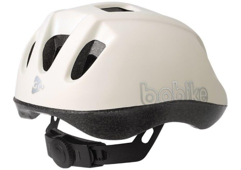 Kask dziecięcy Bobike GO w kolorze vanilla z regulacją Easy-Lock – lekki kask na rower i hulajnogę
