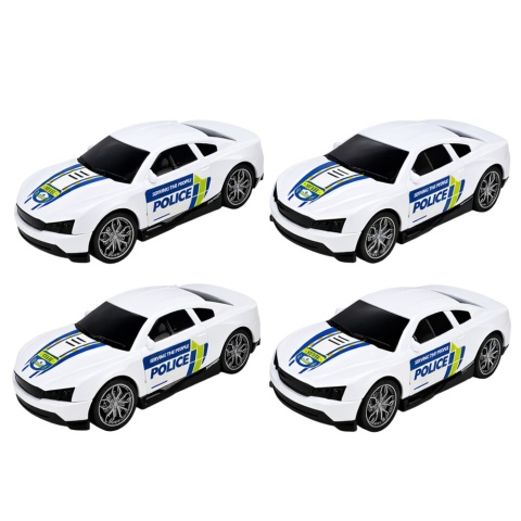 Radiowozy policyjne do lawety transportowej dla dzieci w zestawie zabawkowym