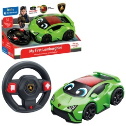 Moje pierwsze Lamborghini Huracan interaktywne autko zdalnie sterowane dla dzieci z kierownicą
