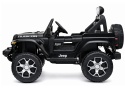 Jeep Rubicon na akumulator dla dzieci czarny widok z boku