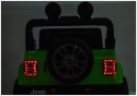 Tylne światła LED w Jeepie Rubicon 4x4 na akumulator dla dzieci