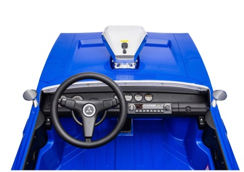 Kierownica i kokpit auta na akumulator Dodge Charger R/T niebieskiego dla dzieci.