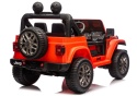 Jeep Rubicon na akumulator 4x4 – pomarańczowy samochód dla dzieci