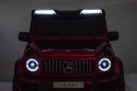 Przednie światła LED w samochodzie na akumulator Mercedes G63 dla dzieci.
