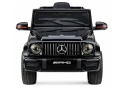 Mercedes AMG G63 na akumulator dla dzieci – widok z przodu z reflektorami LED.