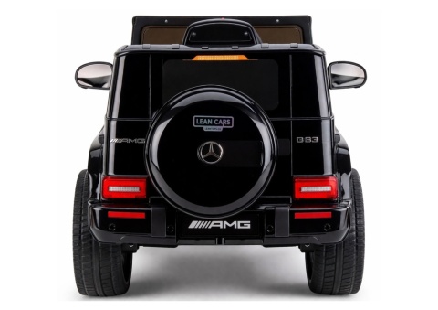 Mercedes AMG G63 na akumulator dla dzieci – widok tylnej części pojazdu.