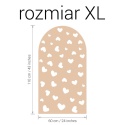 Naklejka ścienna łuk Serduszka w rozmiarze XL 60x110 cm do pokoju dziecka