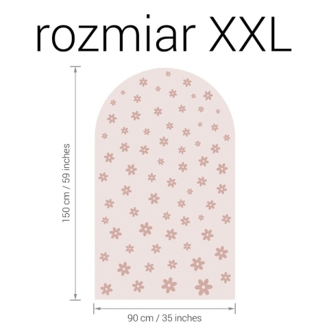 Naklejka ścienna łuk Stokrotki Mini w rozmiarze XXL 90x150 cm do pokoju dziecka