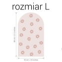 Naklejka na ścianę łuk różowe stokrotki rozmiar L 80x50 cm