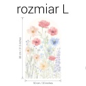 Naklejka na ścianę łuk Wiosenna Łąka w rozmiarze L 80x50 cm.