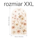 Naklejka ścienna łuk kwiatowa łąka do pokoju dziecka rozmiar XXL 90x150 cm