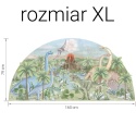 Naklejka z dinozaurami w rozmiarze XL do pokoju dziecka – park jurajski na ścianie