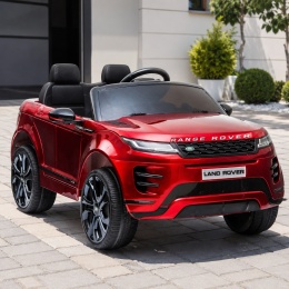 Auto na akumulator Range Rover Evoque czerwony lakierowany dla dzieci z pilotem i światłami LED