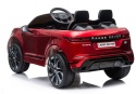 Czerwony Range Rover Evoque na akumulator dla dzieci – tył pojazdu