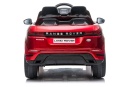 Samochód elektryczny dla dzieci Range Rover Evoque czerwony – widok z tyłu
