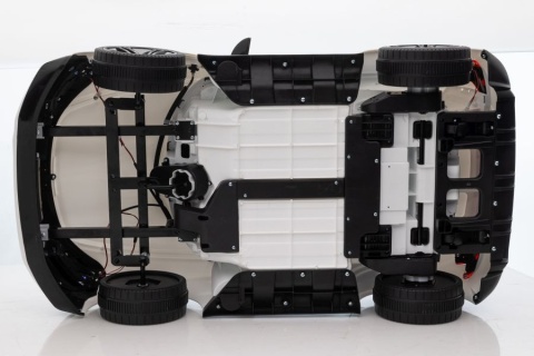 Podwozie i konstrukcja auta na akumulator Audi E-Tron GT dla dzieci
