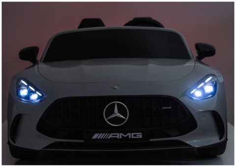 Mercedes GT63 AMG na akumulator dla dzieci z przednimi światłami LED