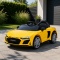 Żółte Audi R8 na akumulator dla dzieci