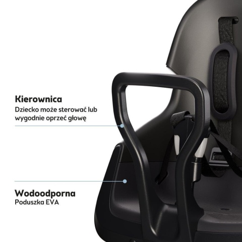 Regulowane podnóżki i podwójna konstrukcja ochronna w foteliku Bobike GO Mini