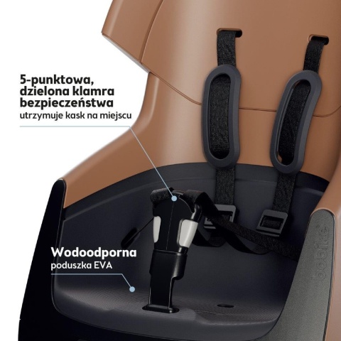 5 punktowe pasy bezpieczeństwa w foteliku rowerowym Bobike Maxi Exclusive Evolve