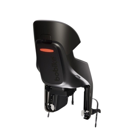 Fotelik rowerowy Bobike GO Maxi czarny – widok boczny tylny