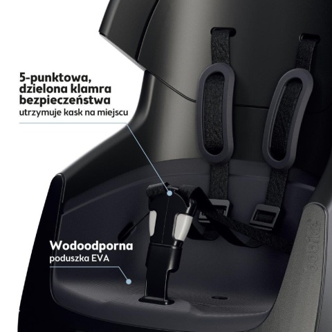 Fotelik rowerowy Bobike GO Maxi – 5-punktowe pasy bezpieczeństwa