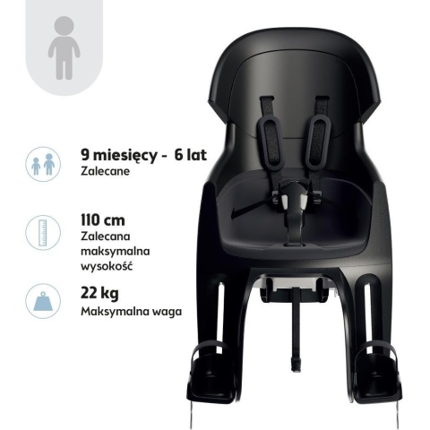 Fotelik rowerowy Bobike GO Maxi – parametry i przeznaczenie dla dzieci