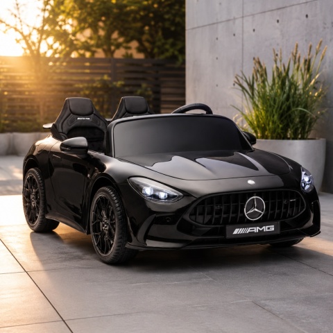 Mercedes GT63 AMG 24V auto na akumulator dla dzieci czarne z pilotem i kołami EVA