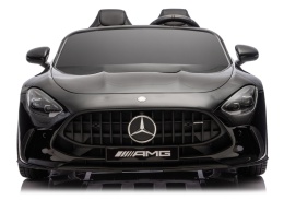 Mercedes GT63 AMG 24V czarne auto na akumulator dla dzieci widok z przodu