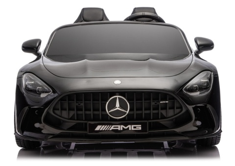 Mercedes GT63 AMG 24V czarne auto na akumulator dla dzieci widok z przodu