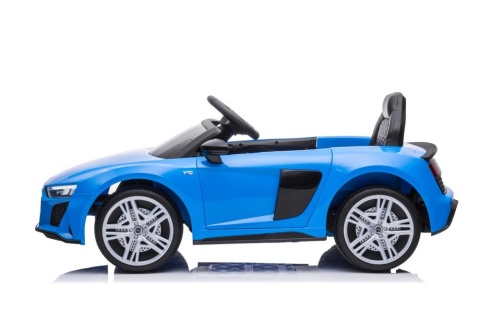 Niebieskie Audi R8 Lift A300 – boczny profil auta na akumulator dla dzieci