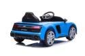 Audi R8 Lift A300 niebieskie – widok z tyłu pod kątem