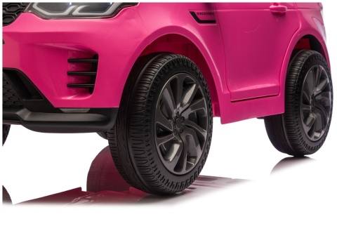 Koła samochodu na akumulator Land Rover Discovery różowy dla dzieci