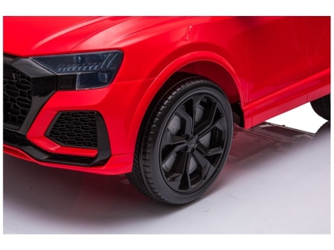 Miękkie koło EVA w czerwonym Audi RS Q8 na akumulator dla dzieci