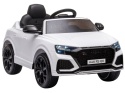 Białe Audi RS Q8 na akumulator – tylne światła LED i sportowy design