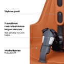 Fotelik Bobike One Mini cinnamon brown z regulowanymi podnóżkami i podwójną konstrukcją